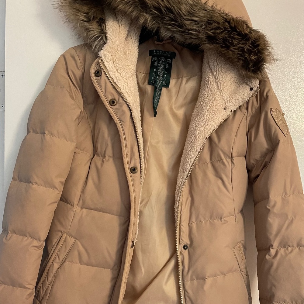 Ralph Lauren jacket with fur hoodie